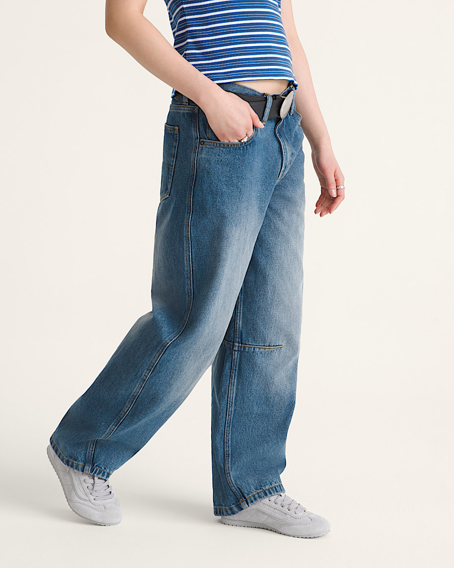 Check5 Mid Rise Barrel Pants VANS Vintage Indigo ALT5