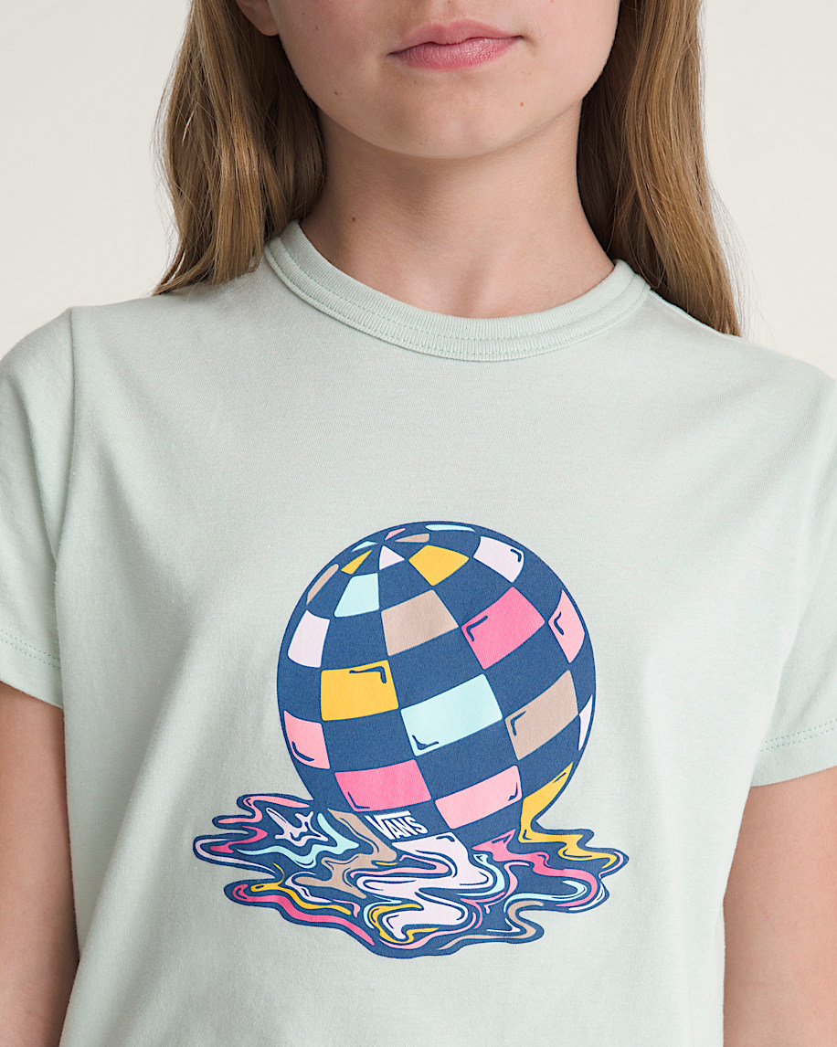 Kids Disco Melt TShirt VANS Dusty Mint Green ALT4