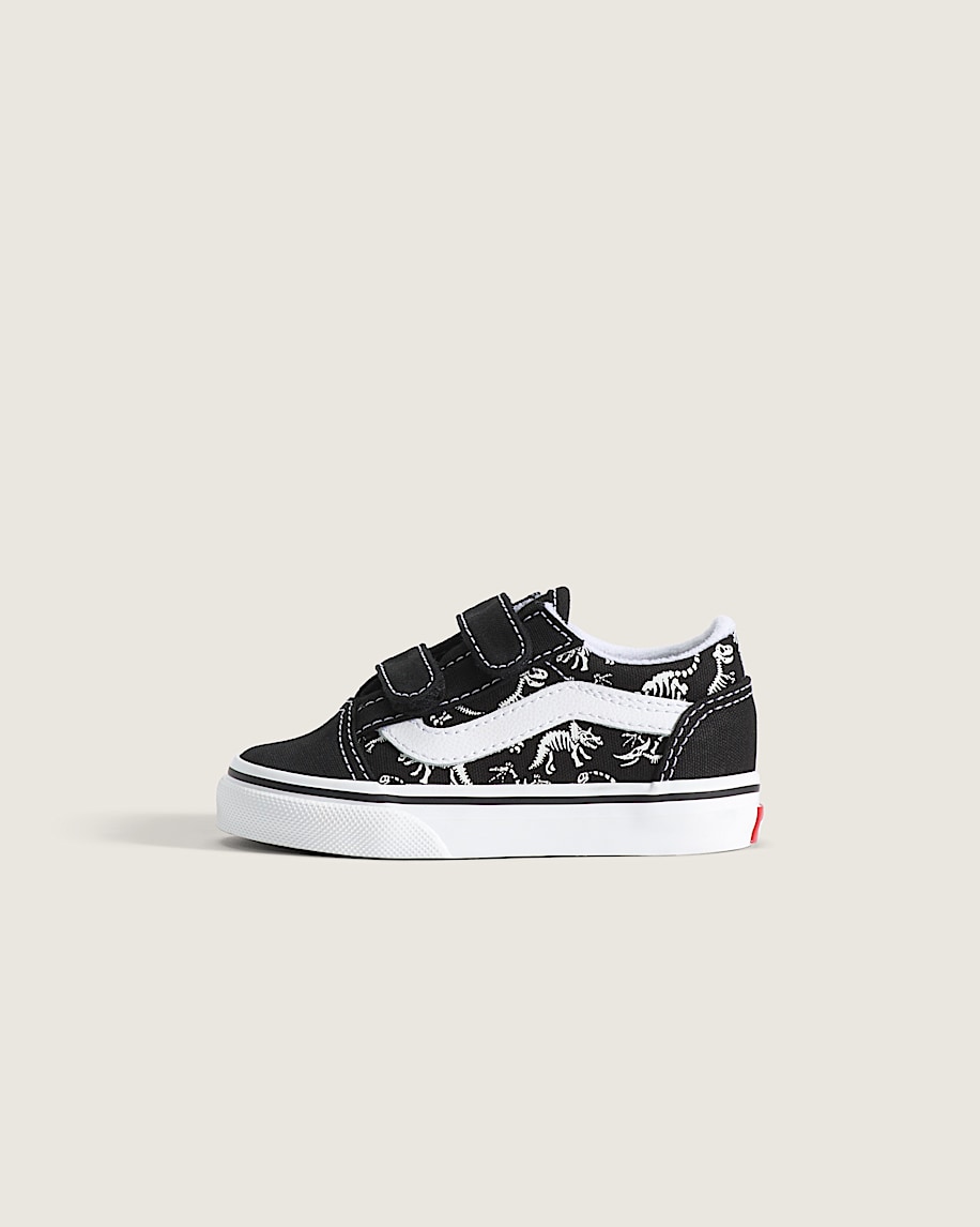 Toddler Old Skool V Shoe VANS GlowintheDark  Black HERO