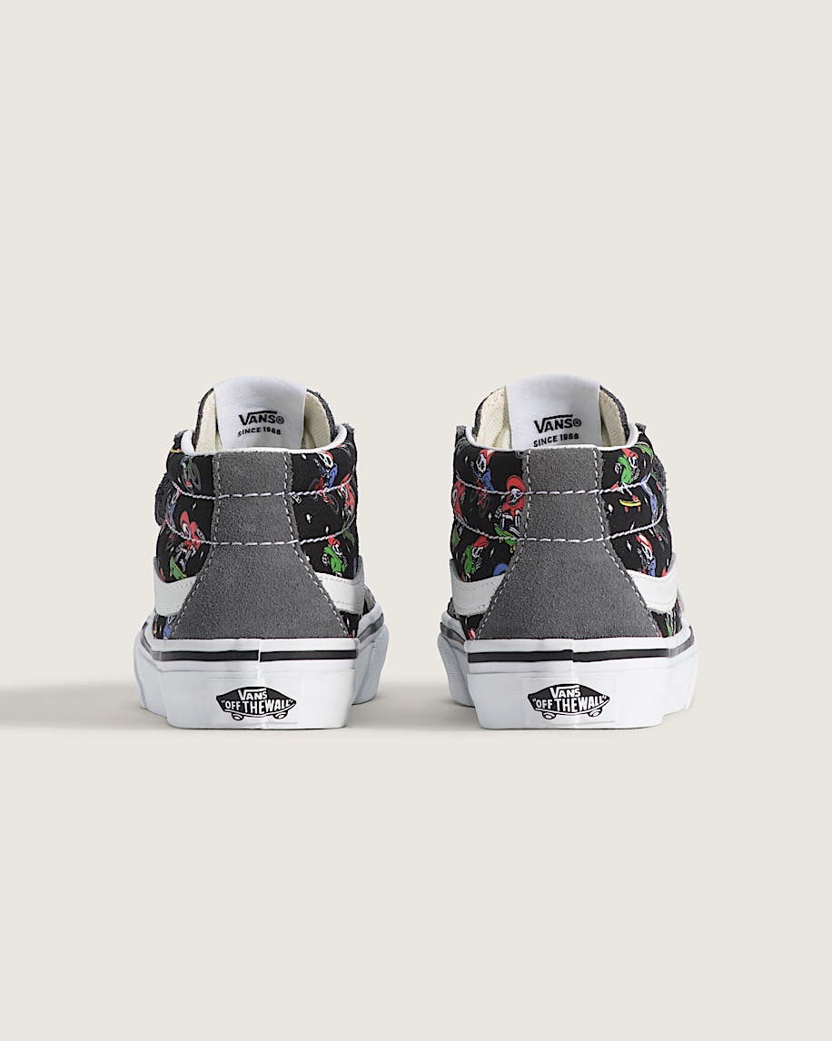 Little Kids Sk8Mid V Shoe VANS GlowintheDark Pewter Grey  Black ALT4