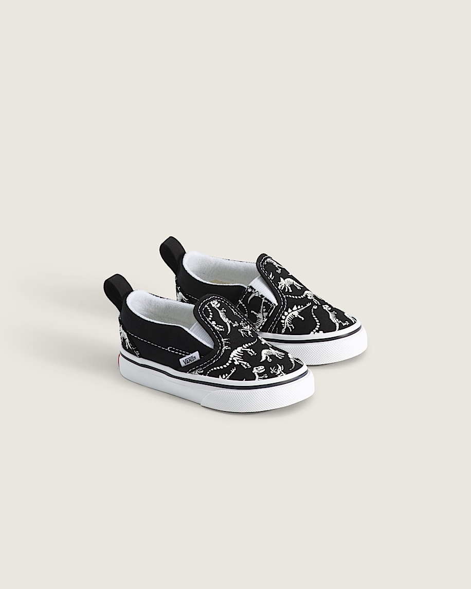 Toddler Classic SlipOn V Shoe VANS GlowintheDark  Black ALT1