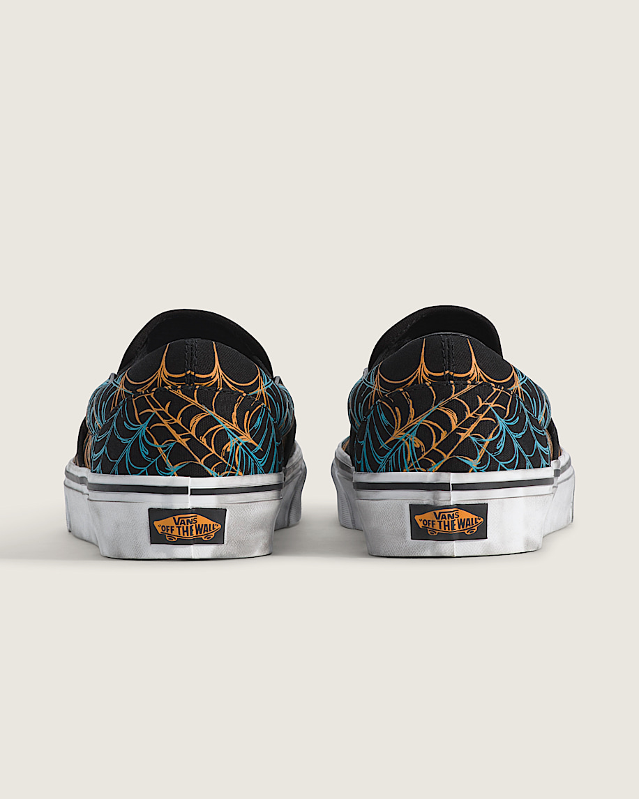 Classic SlipOn Shoe VANS GlowintheDark Black  Citrus Burst Orange ALT3