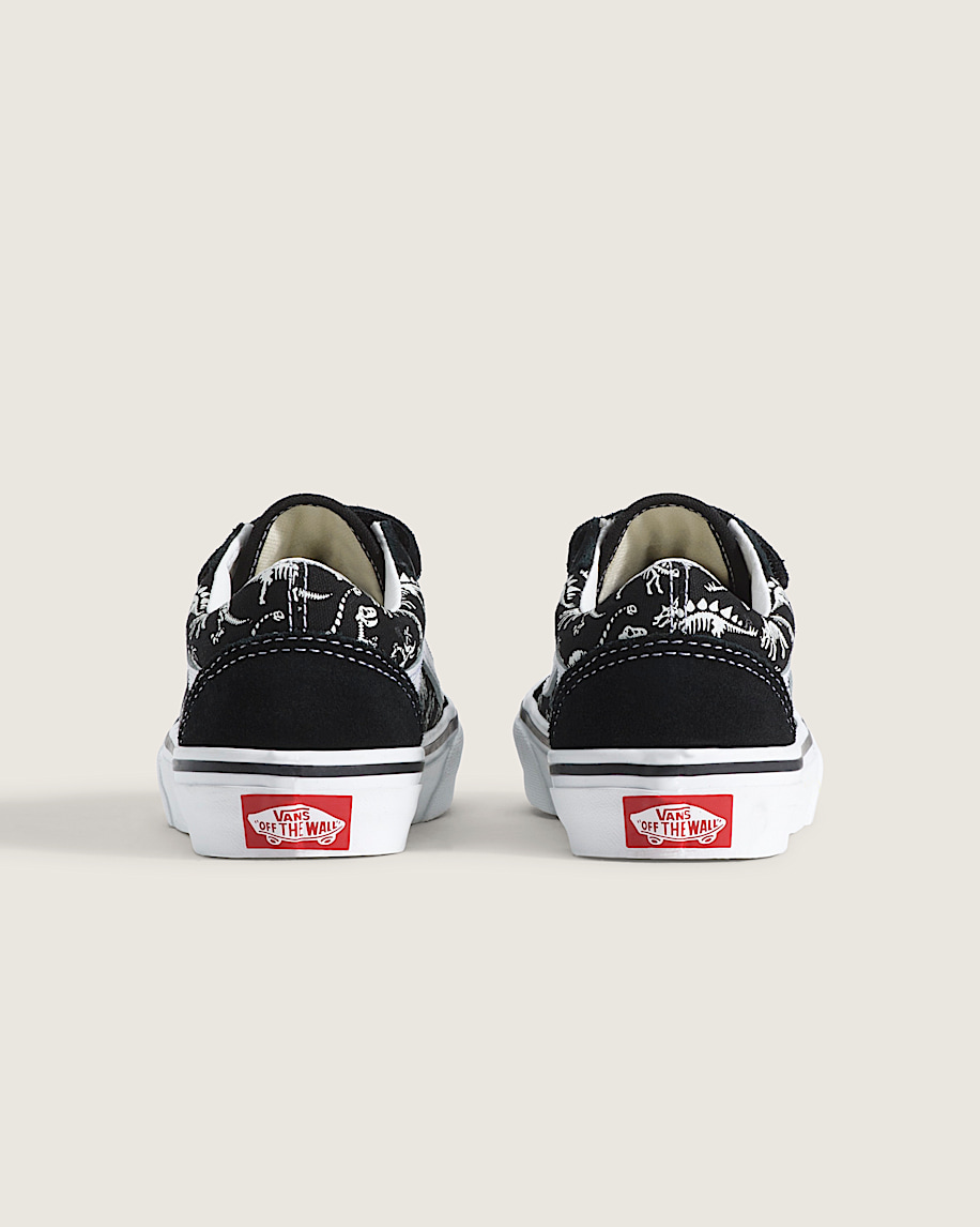 Little Kids Old Skool V Shoe VANS GlowintheDark  Black ALT4