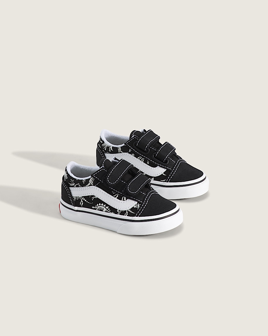 Toddler Old Skool V Shoe VANS GlowintheDark  Black ALT1