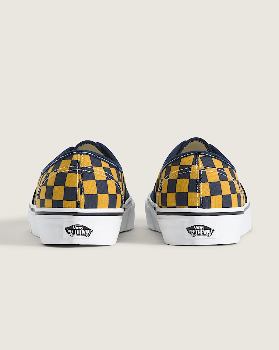 Authentic Shoe VANS Checkerboard Navy  Gold ALT3