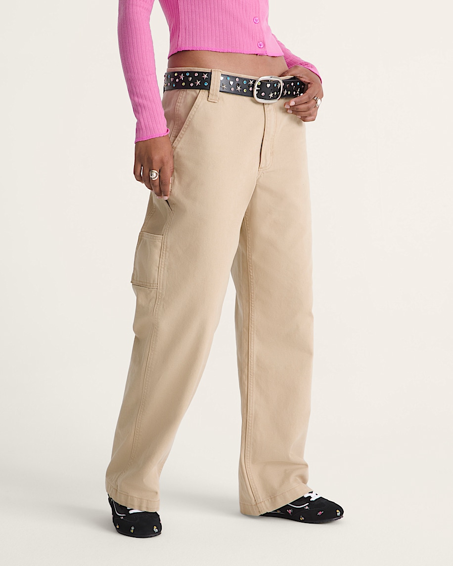 Chore Mid Rise Straight Pants VANS Incense Brown ALT5