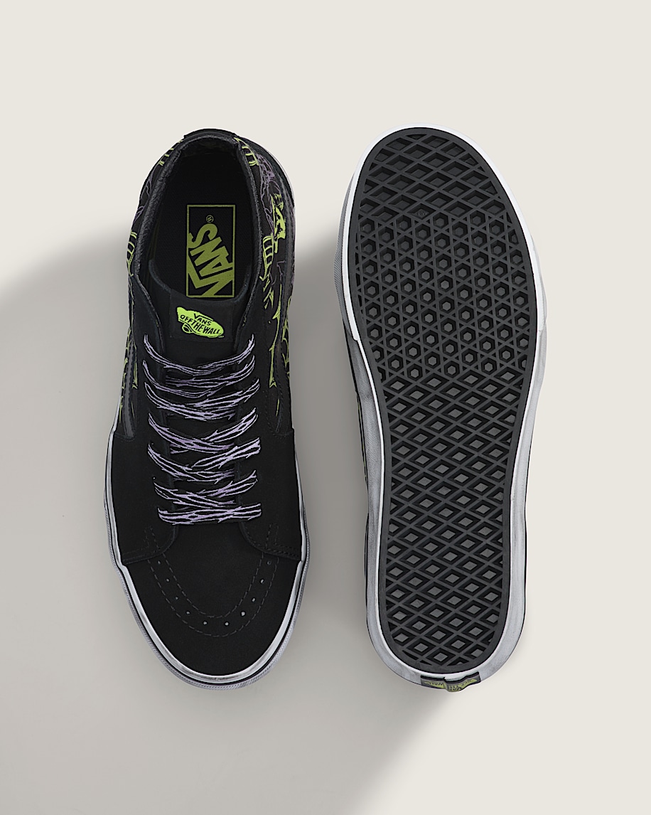 Sk8Hi Shoe VANS GlowintheDark Black  Green Foam ALT2