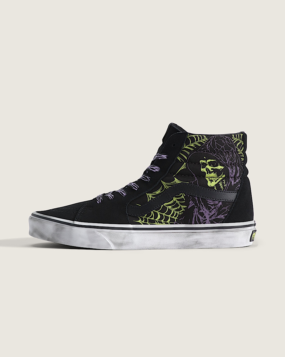 Sk8Hi Shoe VANS GlowintheDark Black  Green Foam HERO
