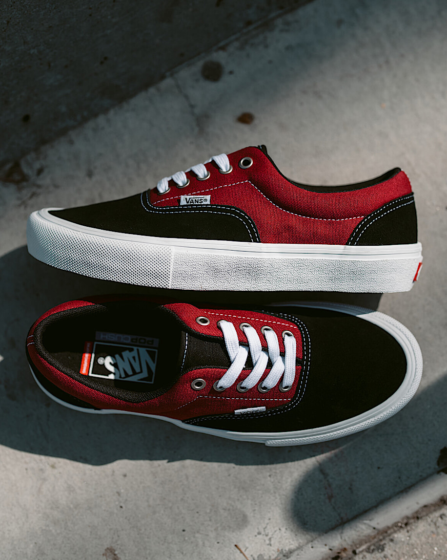 Skate Era Shoe VANS Black  Dark Red ALT7