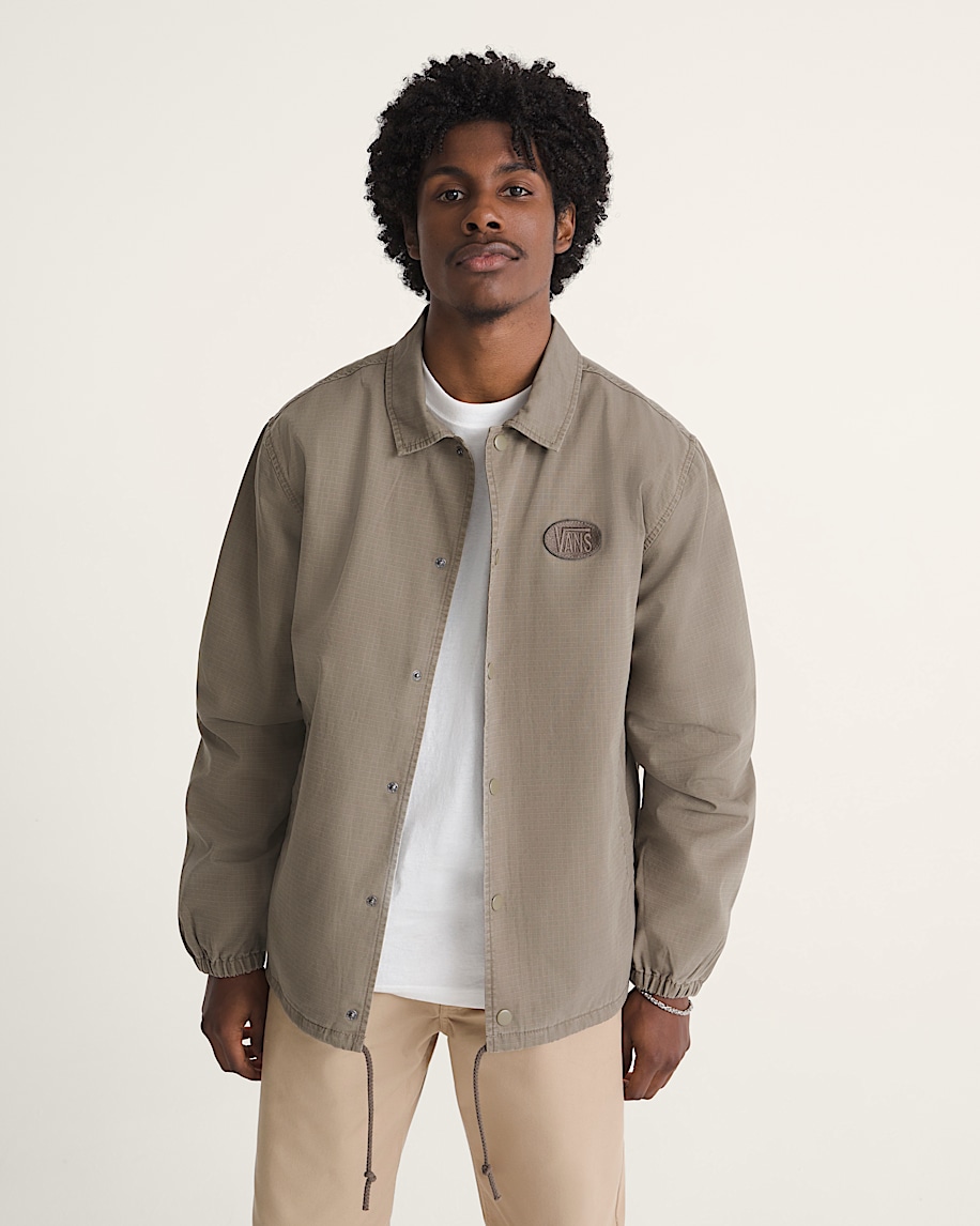 Torrey Coaches Ripstop Jacket VANS Bungee Cord Brown ALT2
