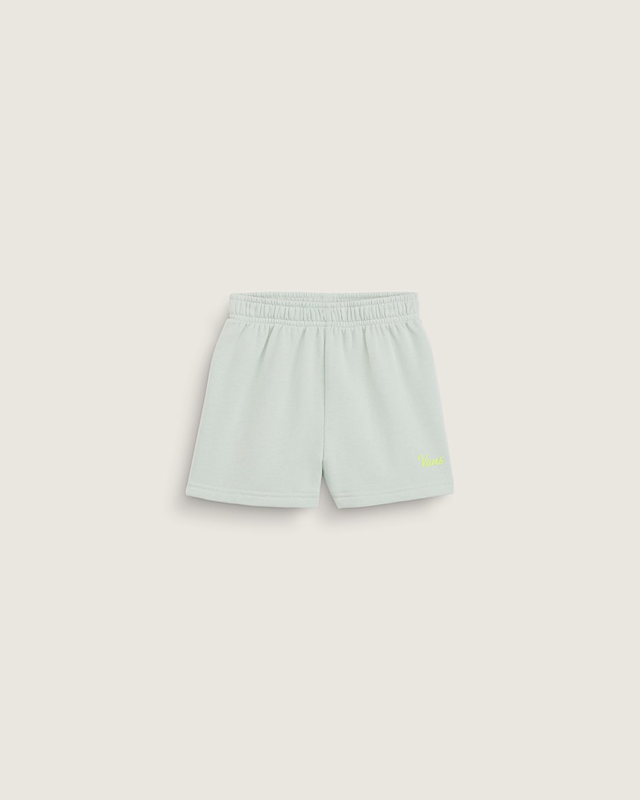 Little Kids Script Logo Sweatshort VANS Dusty Mint Green HERO