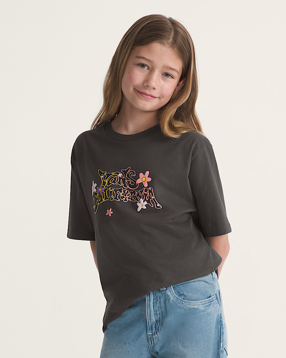 Kids Cali Ditsy Floral TShirt VANS Faded Black ALT2