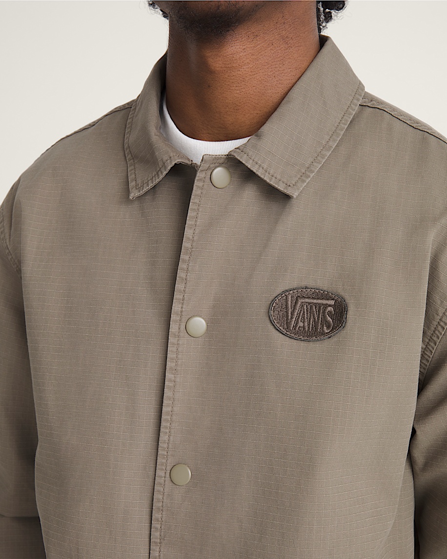 Torrey Coaches Ripstop Jacket VANS Bungee Cord Brown ALT5
