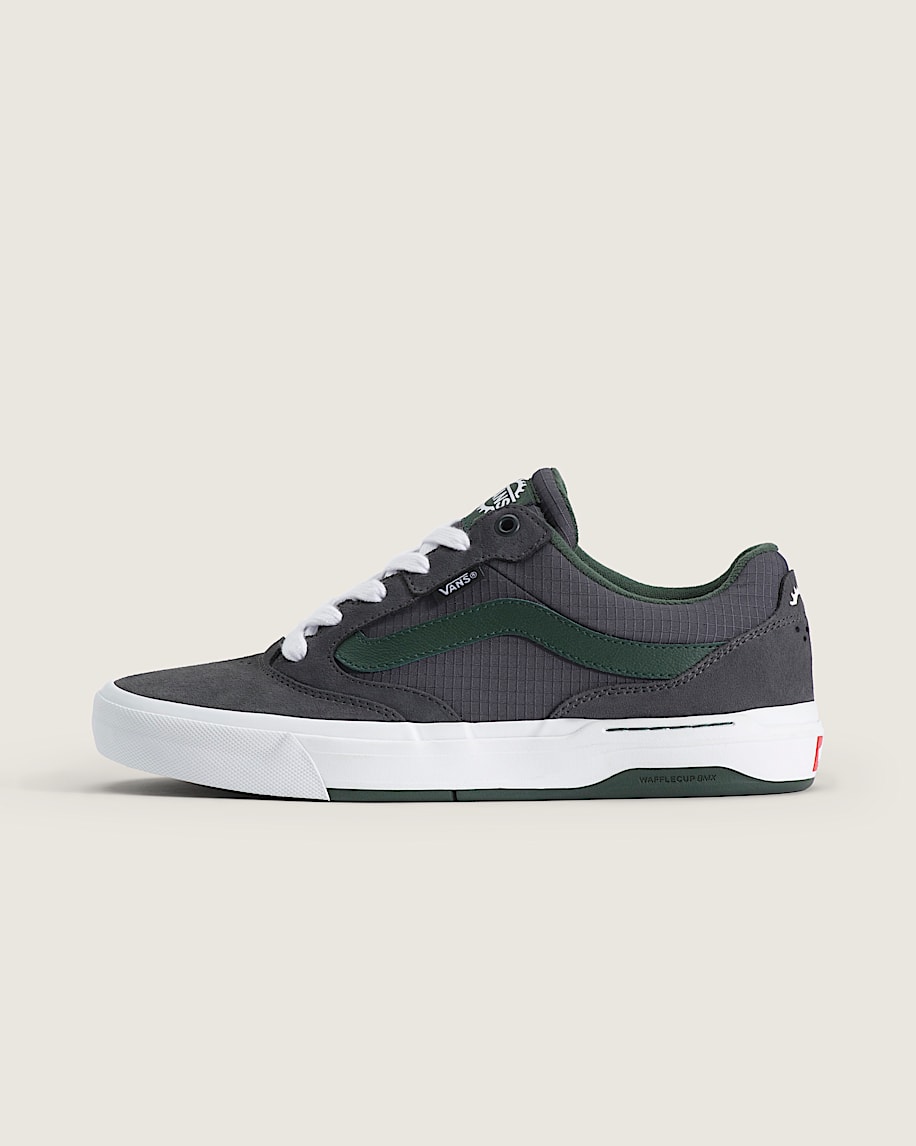 BMX Proof Wafflecup Shoe VANS Charcoal Grey  Green  White HERO