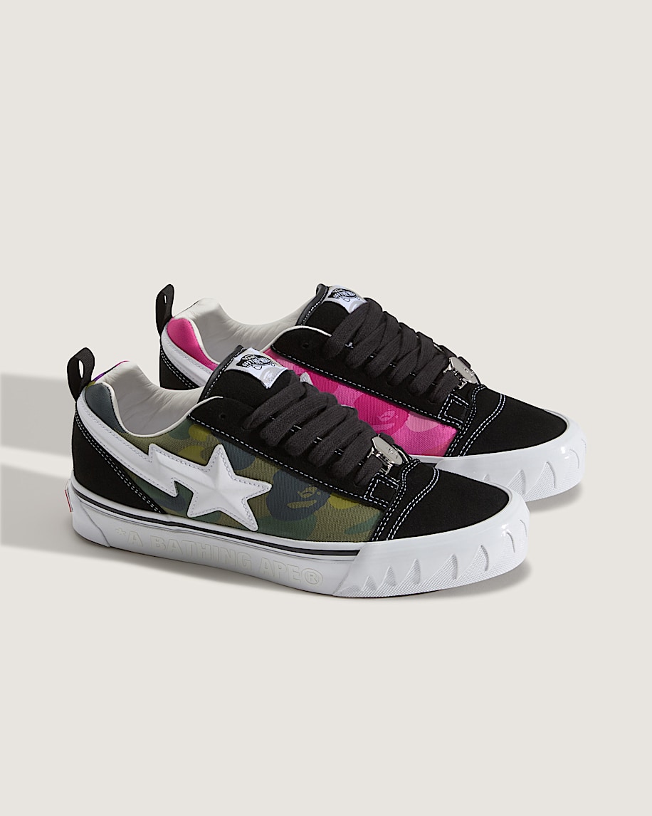Vans x BAPE Premium Knu Skool VANS Camo Green ALT1