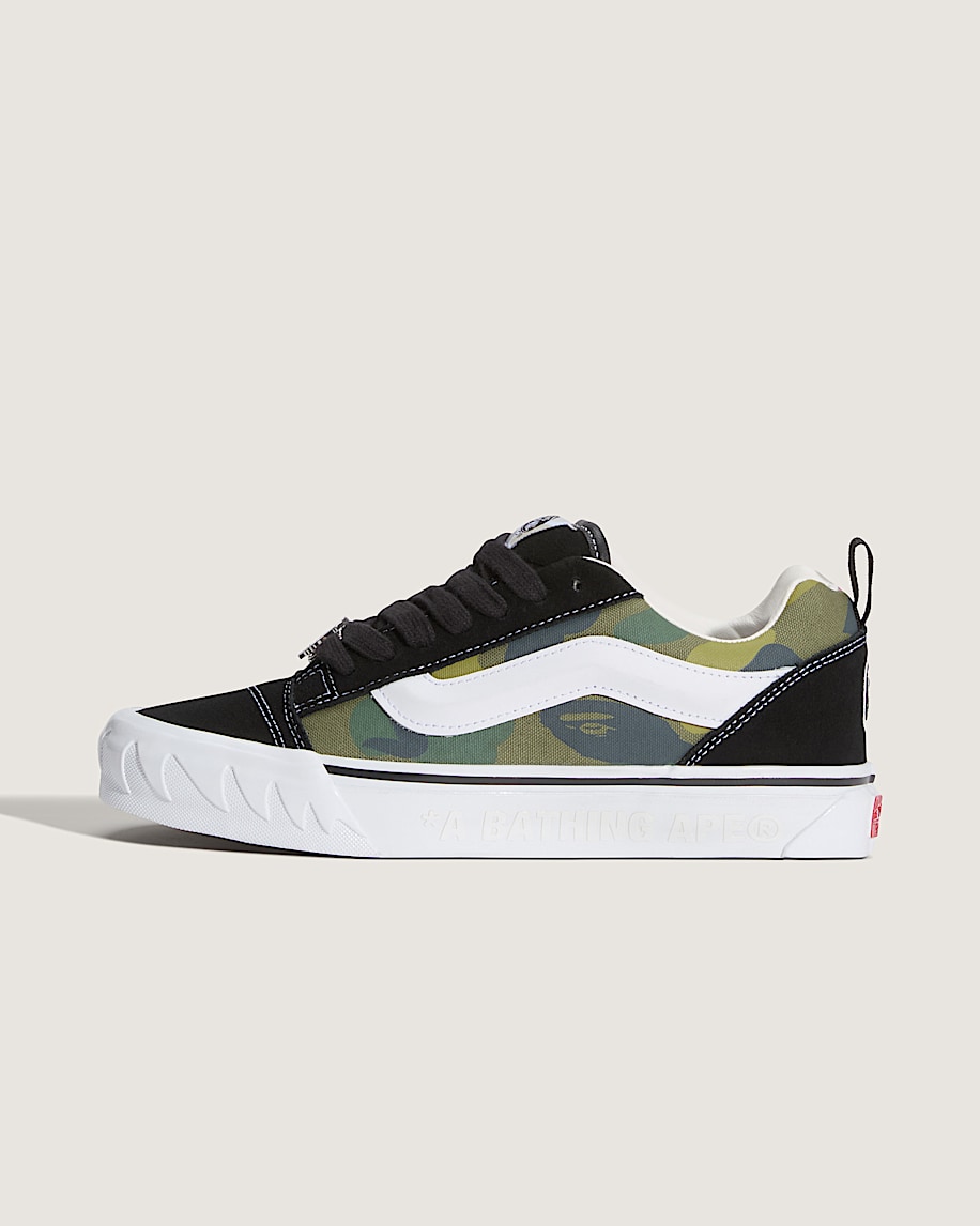 Vans x BAPE Premium Knu Skool VANS Camo Green HERO