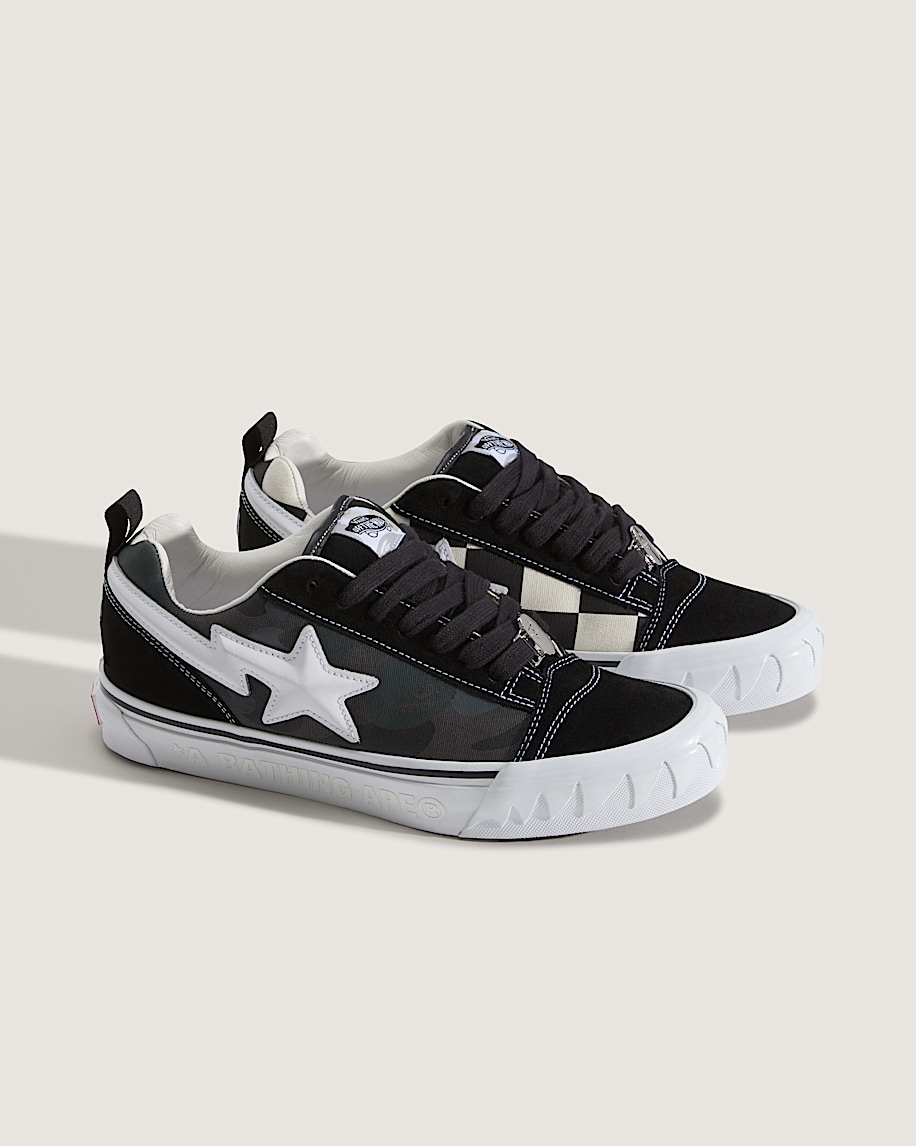 Vans x BAPE Premium Knu Skool VANS Camo Black ALT1