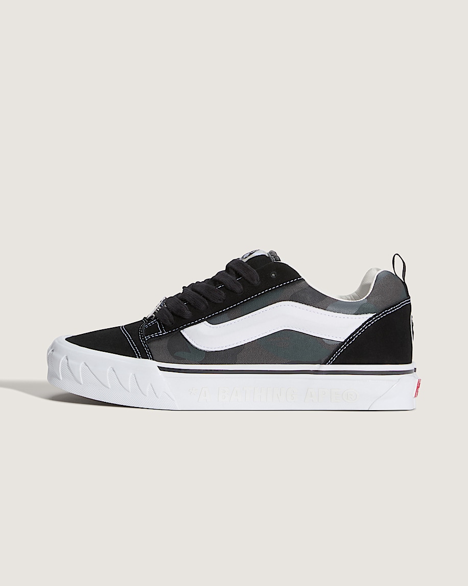Vans x BAPE Premium Knu Skool VANS Camo Black HERO