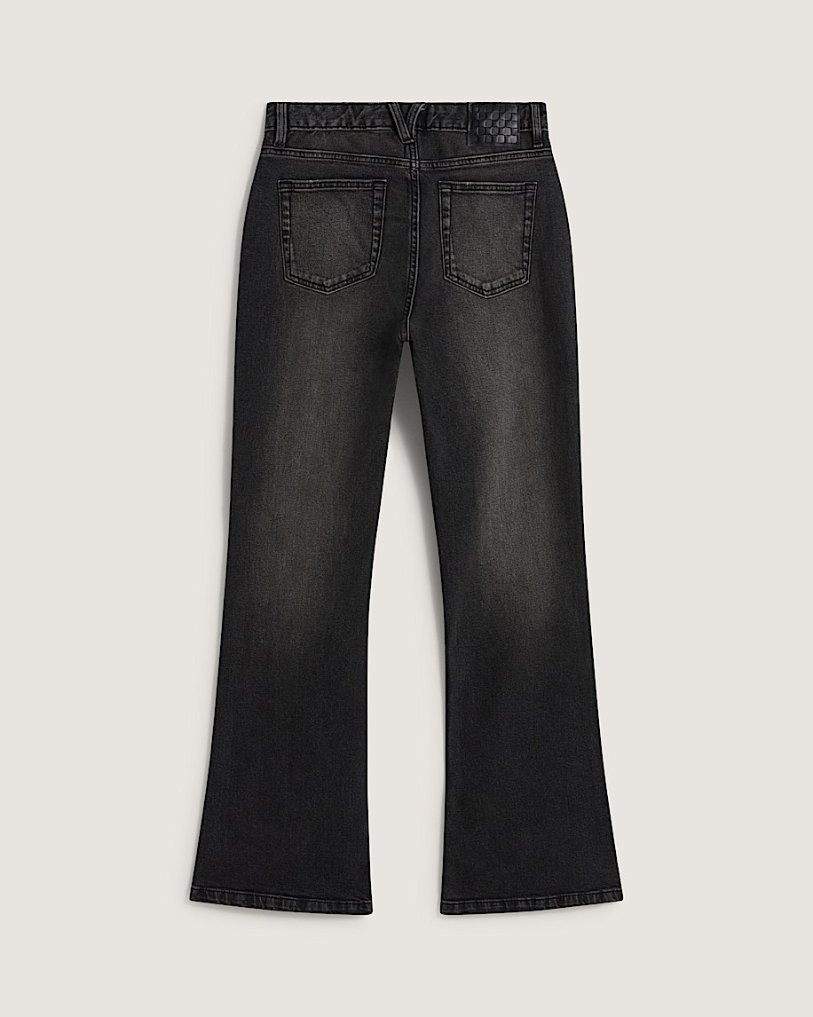 Check5 Low Rise Boot Cut Pants VANS Washed Black ALT1