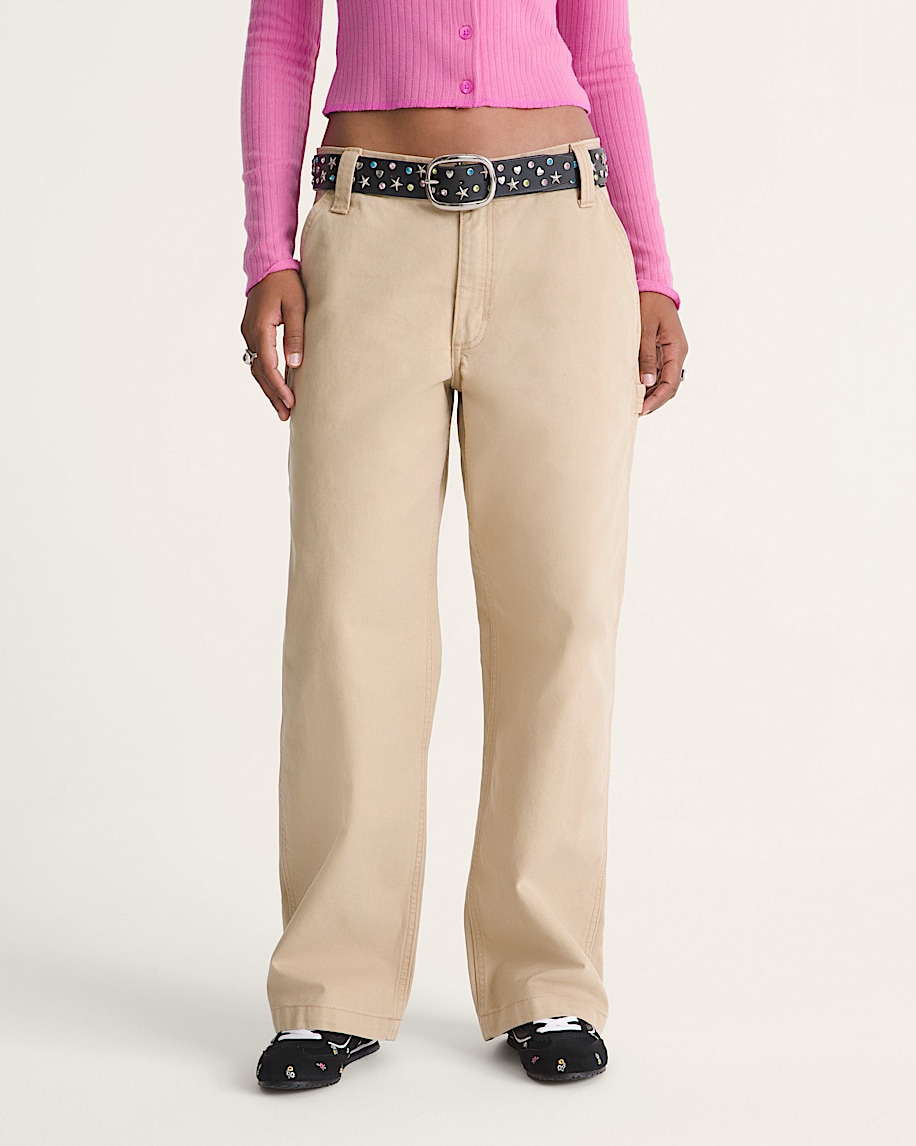 Chore Mid Rise Straight Pants VANS Incense Brown ALT2