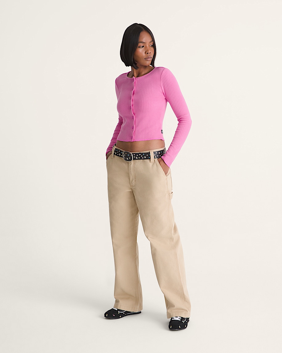 Chore Mid Rise Straight Pants VANS Incense Brown ALT3