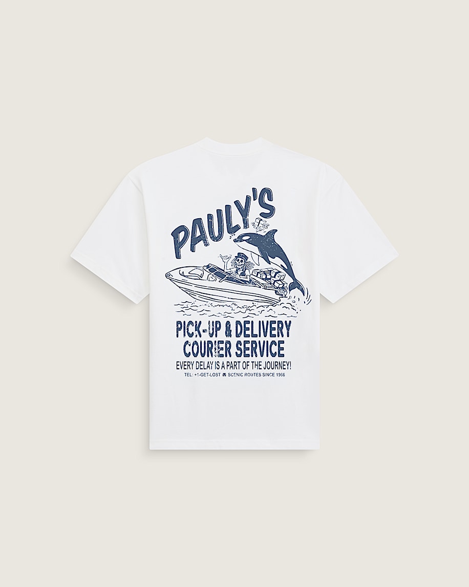Paulys Delivery TShirt VANS White HERO