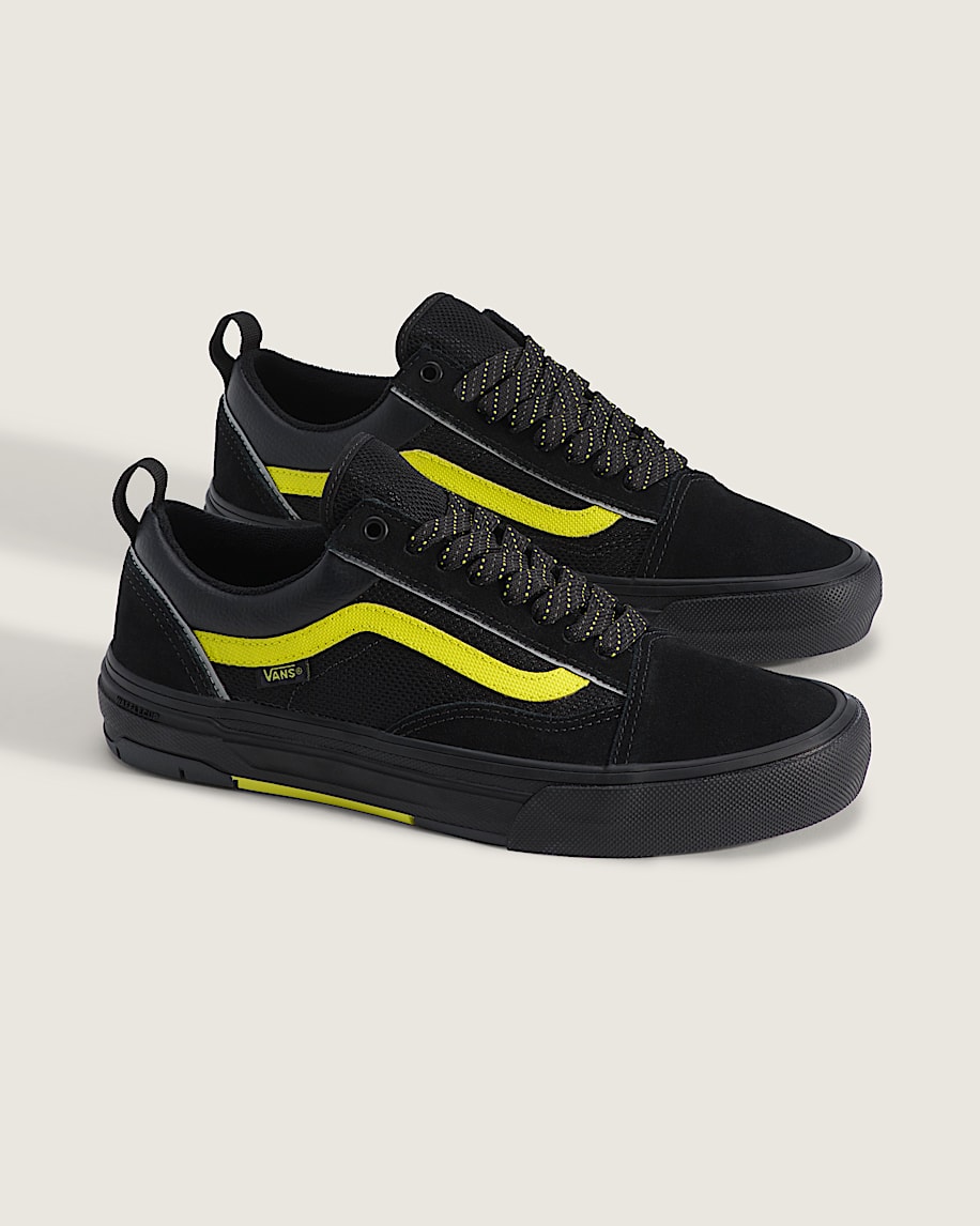 Skate Old Skool Wafflecup Shoe VANS Black  Lime Green ALT1