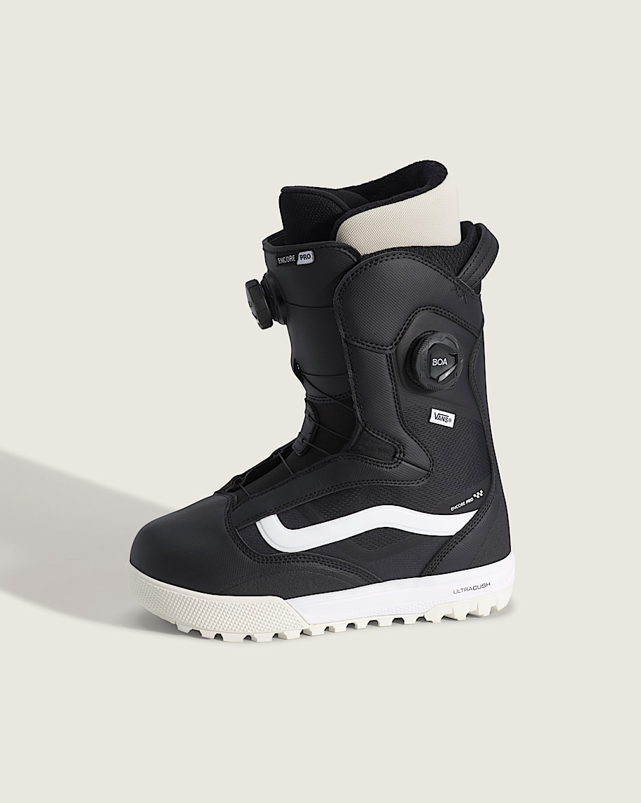 Womens Encore Pro 20 Snowboard Boot VANS Black  White HERO