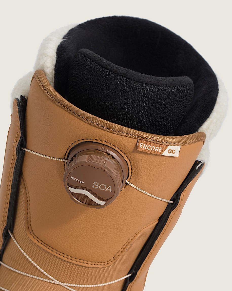 Womens Encore OG Snowboard Boot VANS Sherpa Tan Brown  Medium Gum ALT7