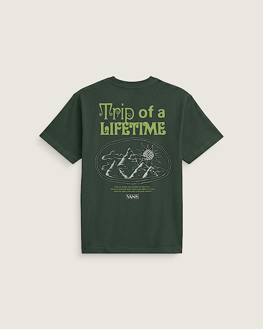 Trip of a Lifetime TShirt VANS Forest Green HERO