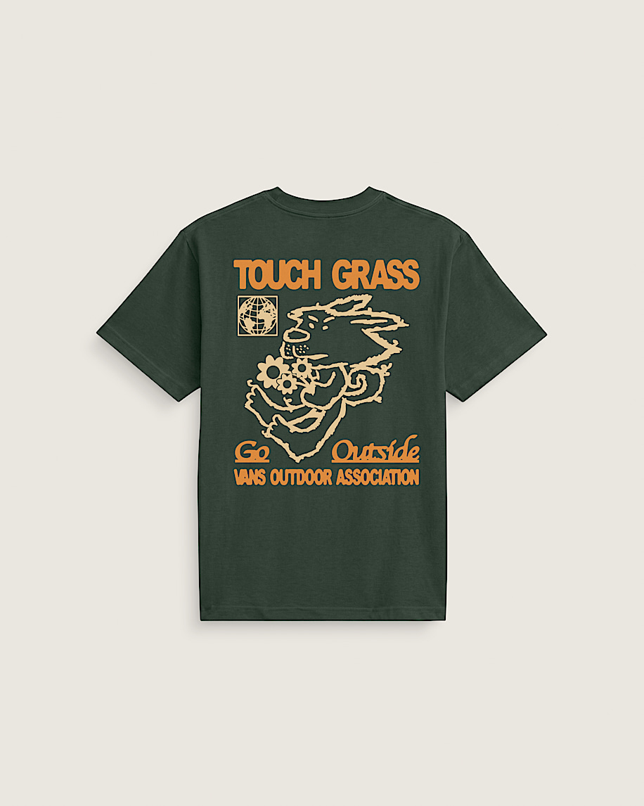 Touch Grass TShirt VANS Forest Green HERO