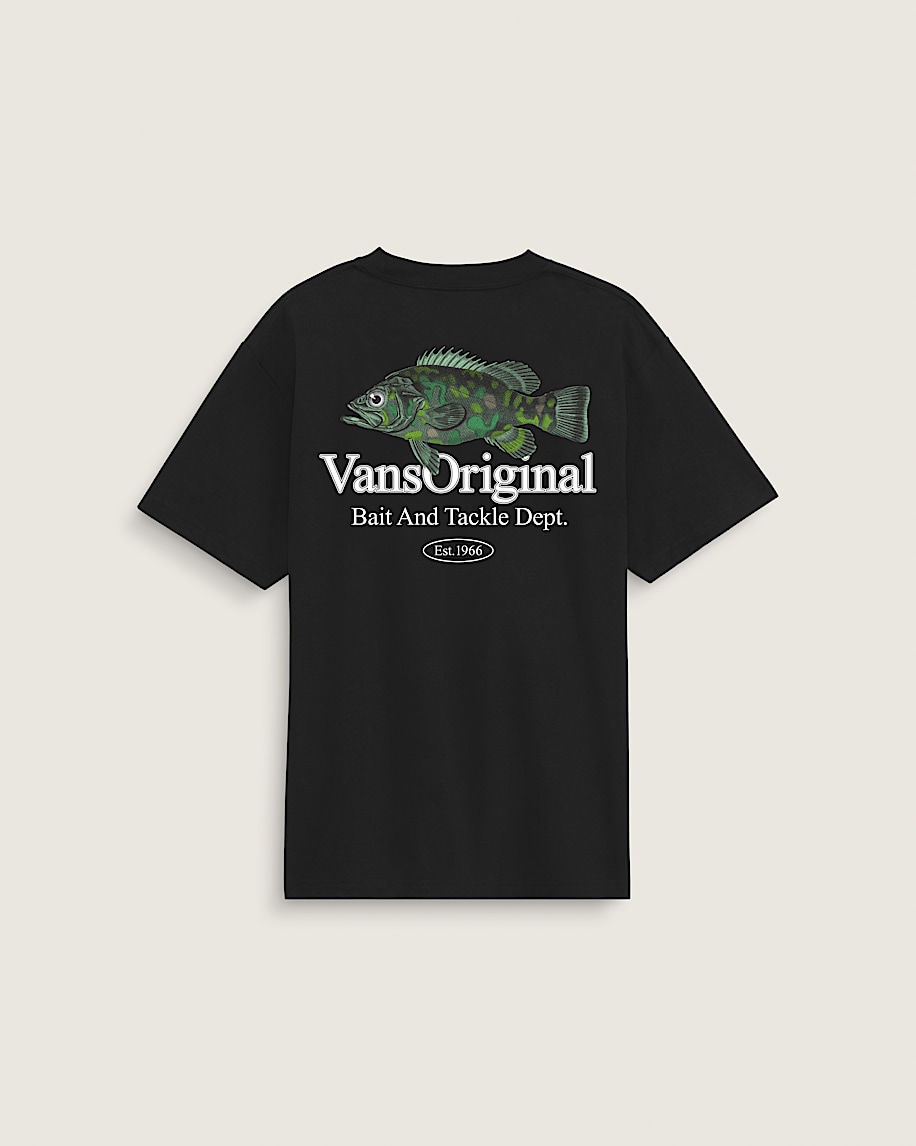 Bait and Tackle TShirt VANS Black HERO