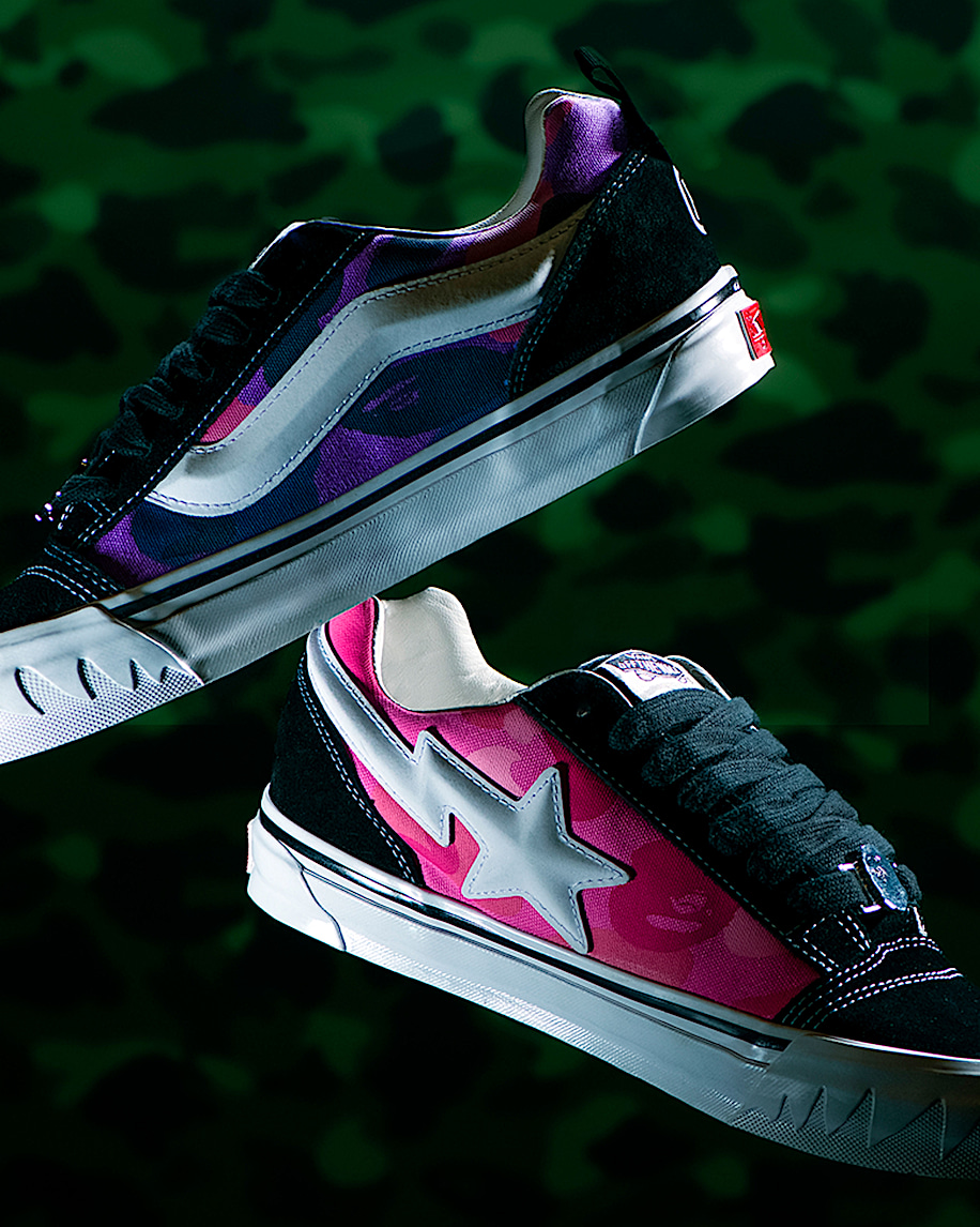 Vans x BAPE Premium Knu Skool VANS Camo Green ALT10