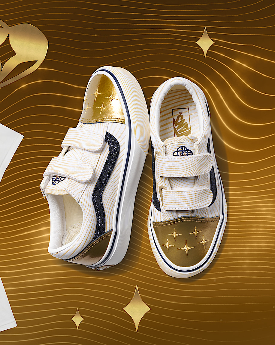 KPop Demon Hunters x Vans Little Kids Old Skool V Shoe VANS KPop Demon Hunters Golden ALT5