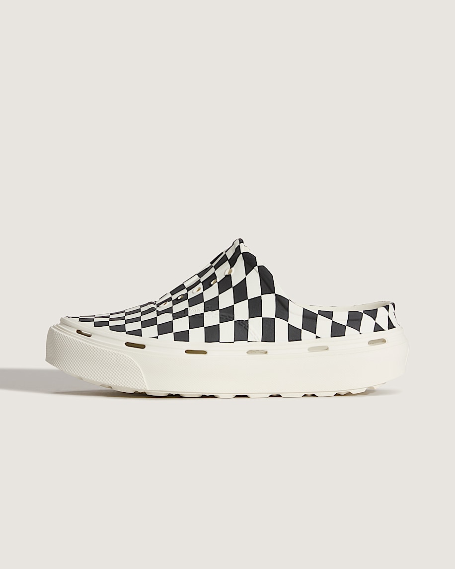 Authentic Foam Mule VANS Checkerboard Black  Marshmallow White HERO