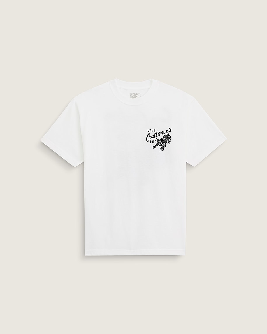 Custom Cat TShirt VANS White ALT1