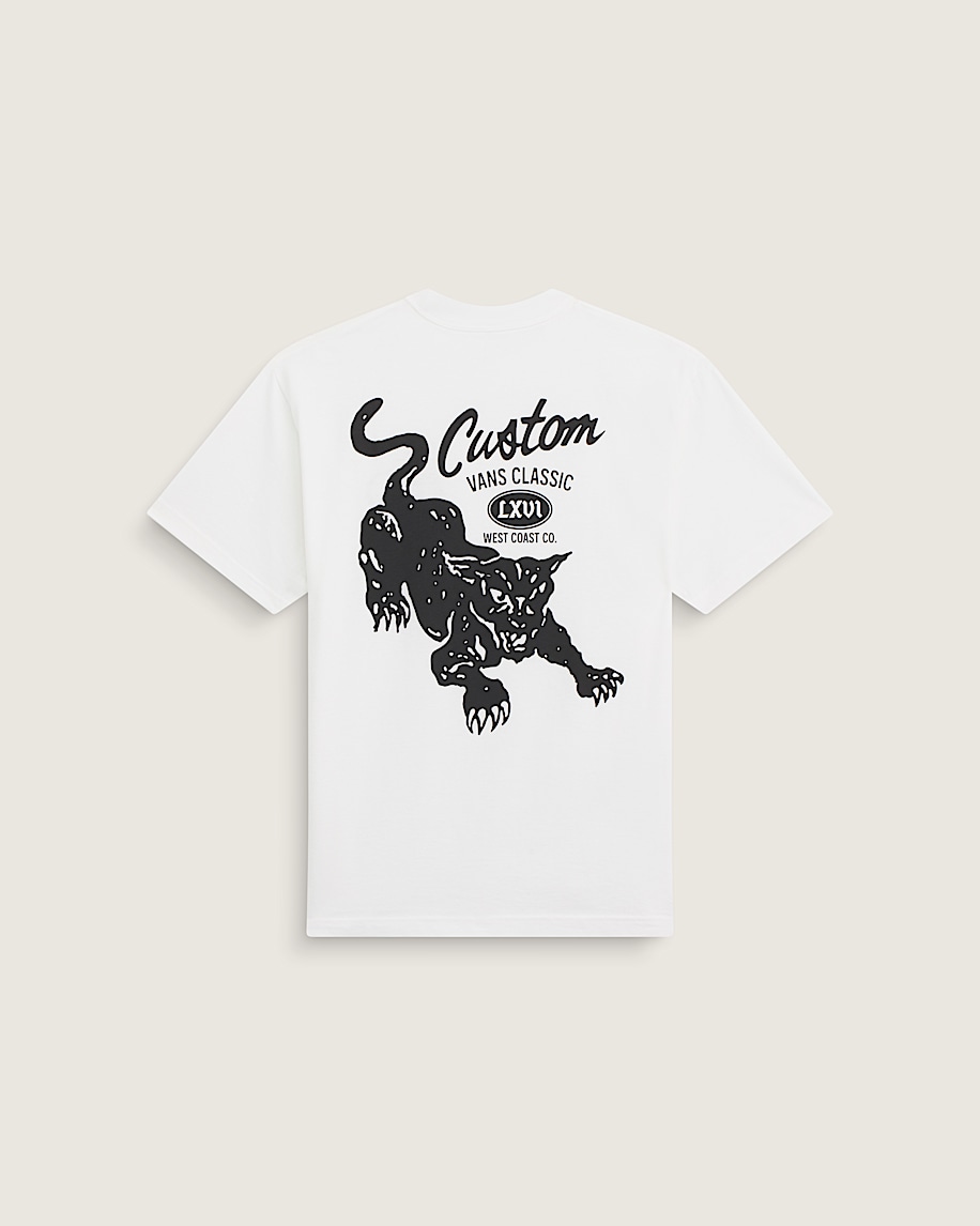 Custom Cat TShirt VANS White HERO