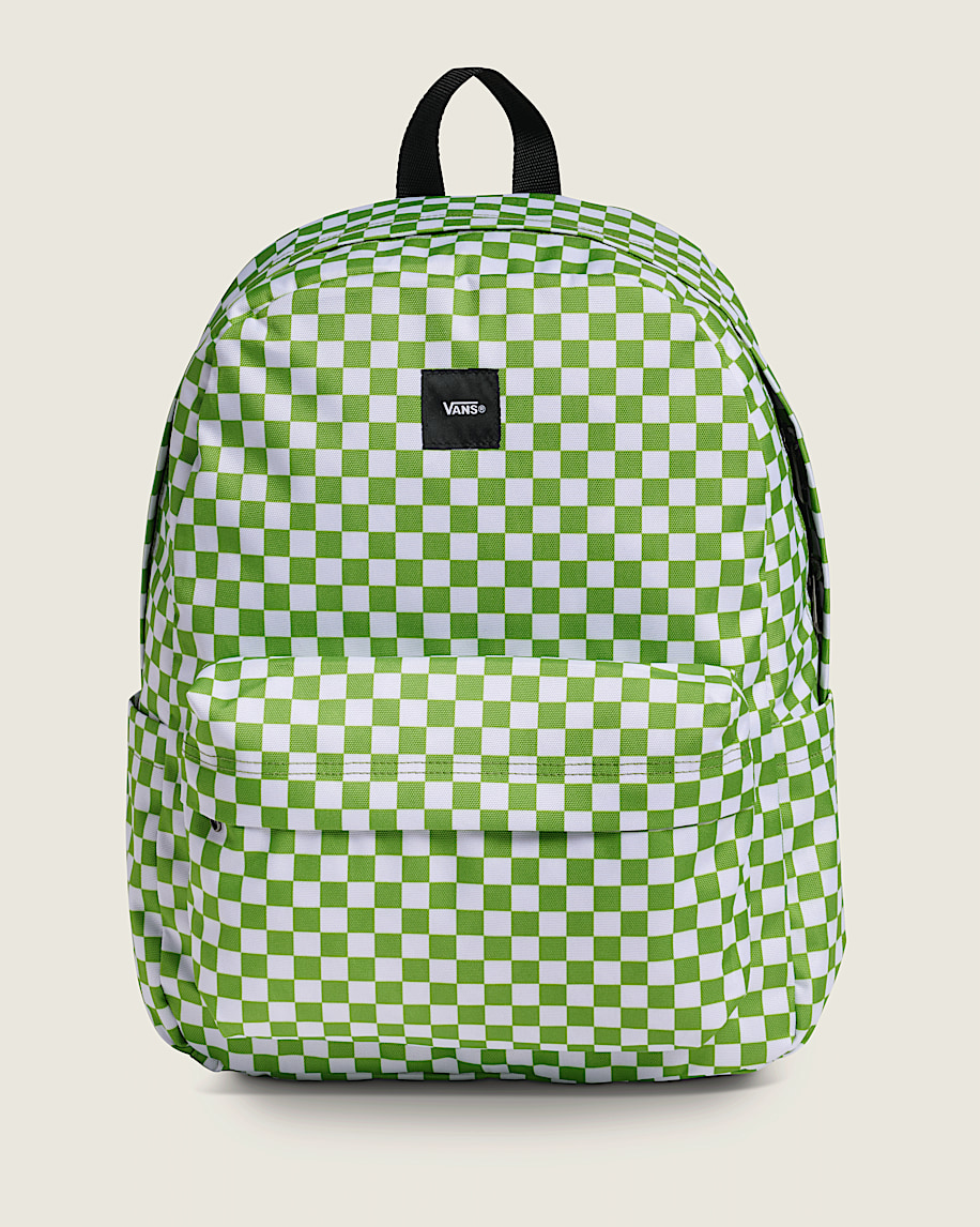 Checkerboard Old Skool Check Backpack VANS Lime Burst Green HERO