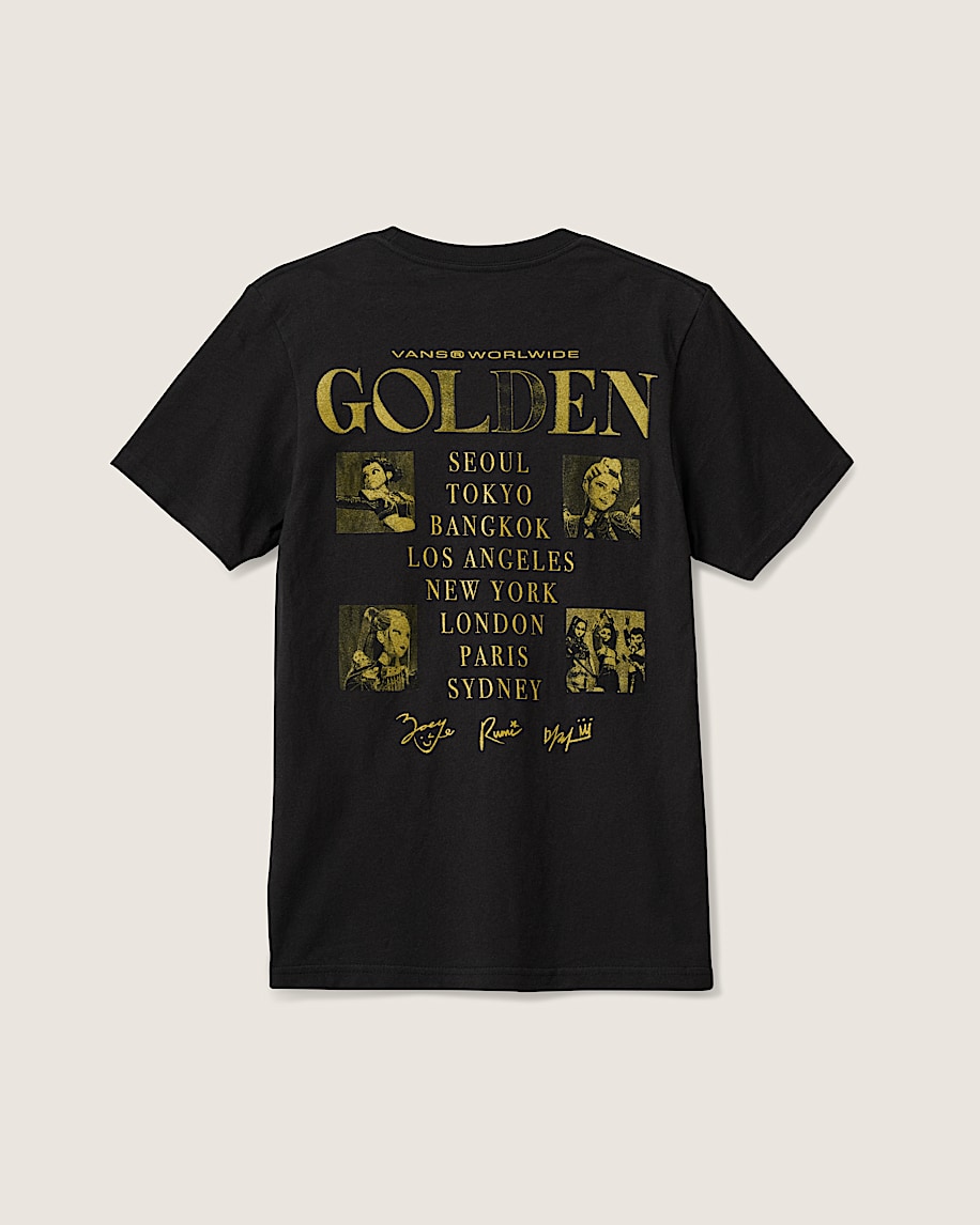 KPop Demon Hunters x Vans Kids Takedown Tour TShirt VANS Black ALT1