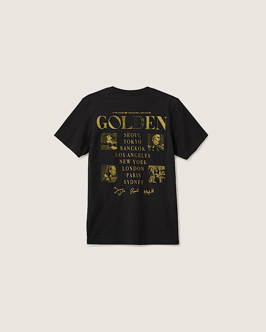 KPop Demon Hunters x Vans Little Kids Takedown Tour TShirt VANS Black ALT1