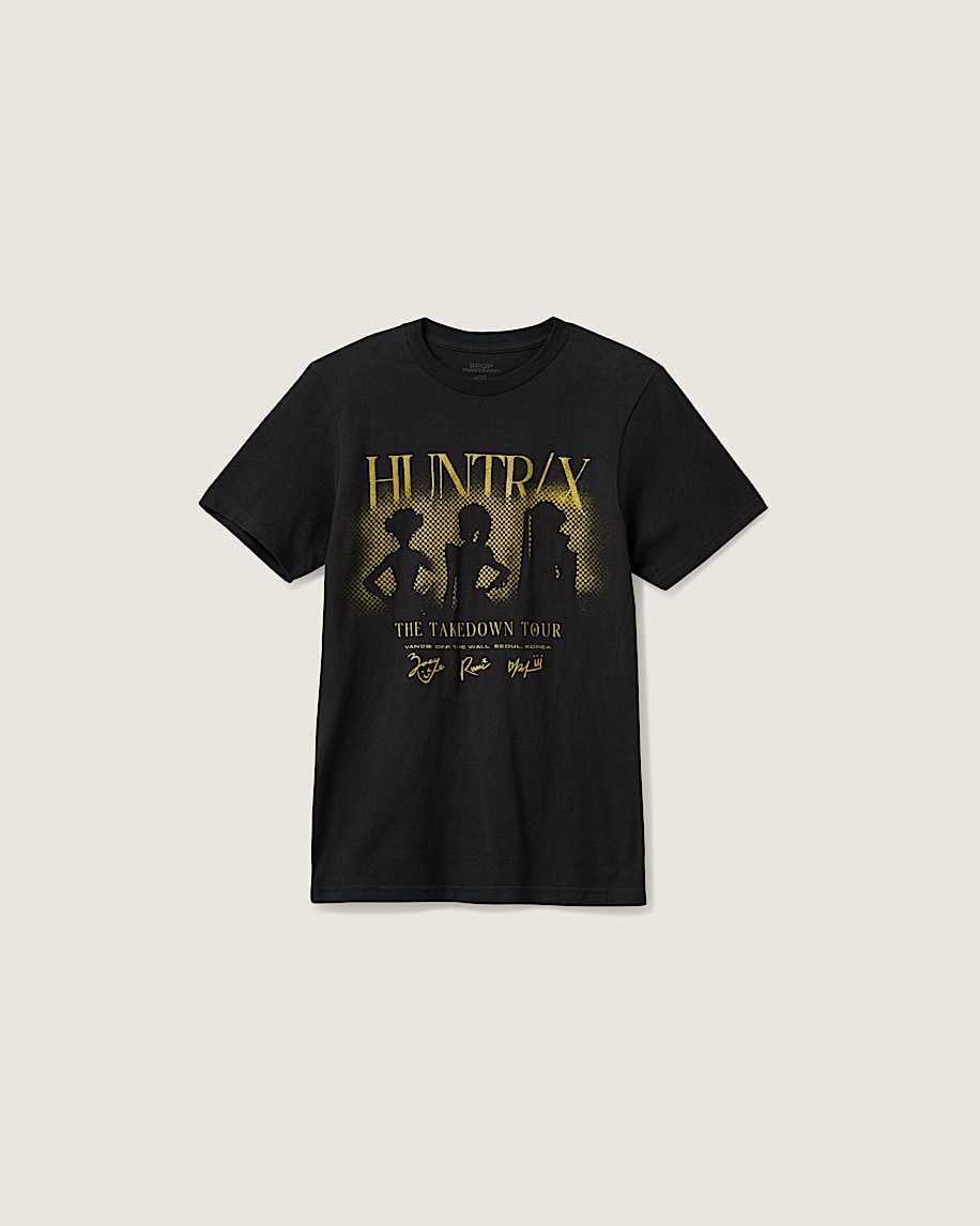 KPop Demon Hunters x Vans Little Kids Takedown Tour TShirt VANS Black HERO