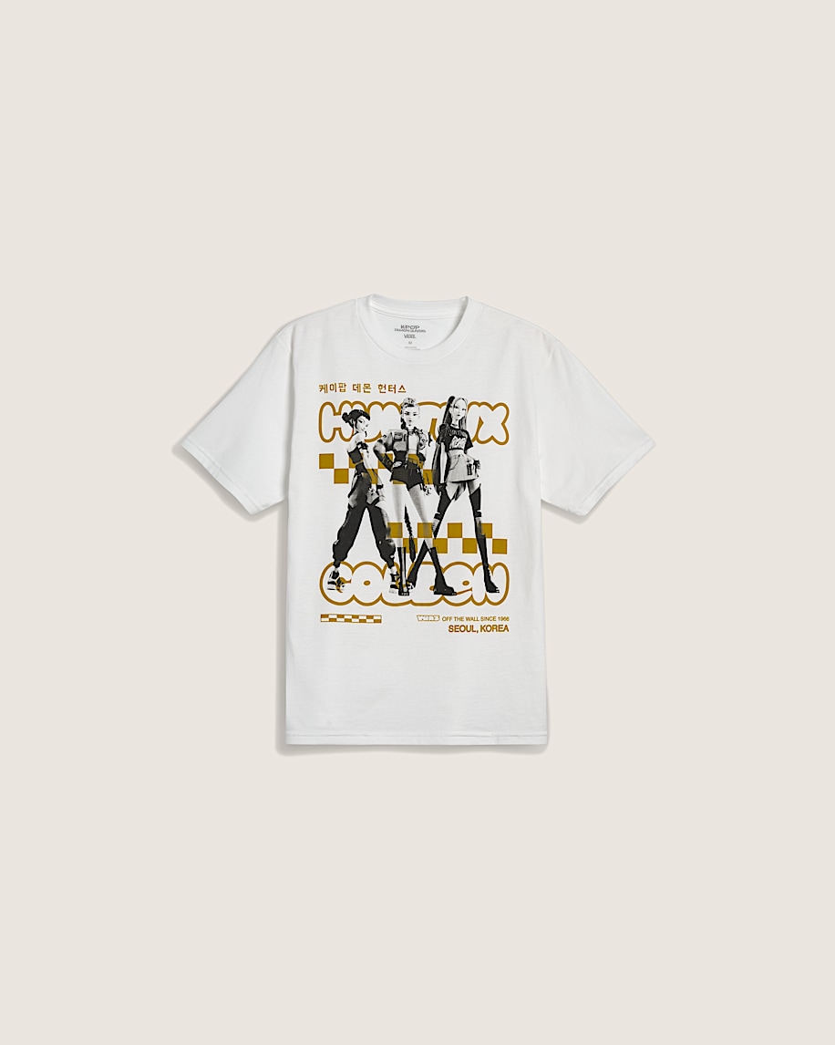 KPop Demon Hunters x Vans Little Kids Huntrx TShirt VANS White HERO