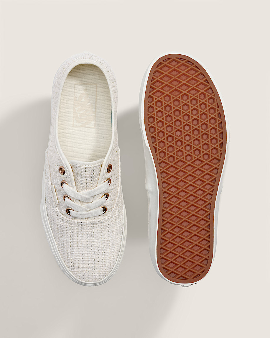 Authentic Shoe VANS Marshmallow White  Metallic Beige ALT2