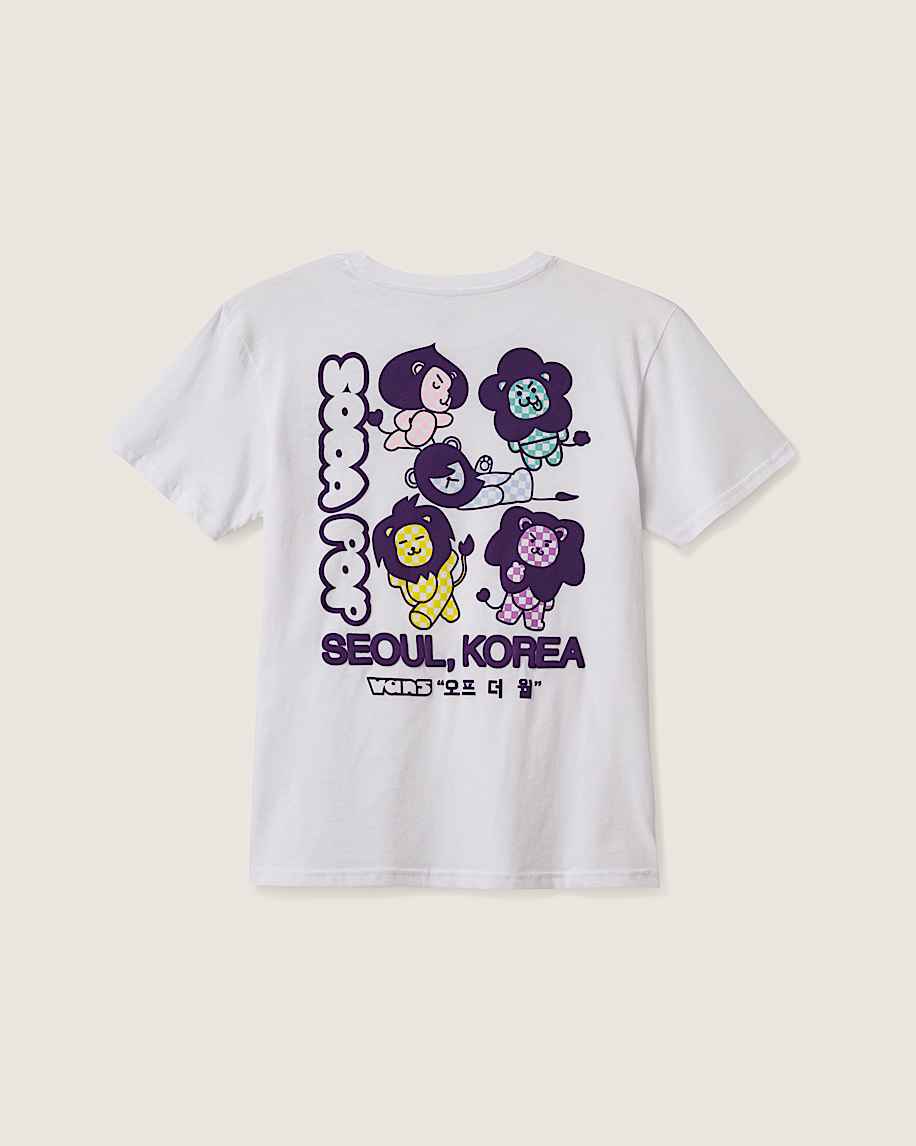 KPop Demon Hunters x Vans Kids Saja Friends TShirt VANS White HERO