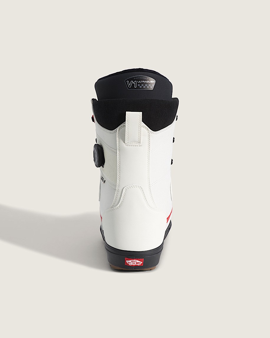Invado OG Snowboard Boot VANS Marshmallow White  Racing Red ALT4
