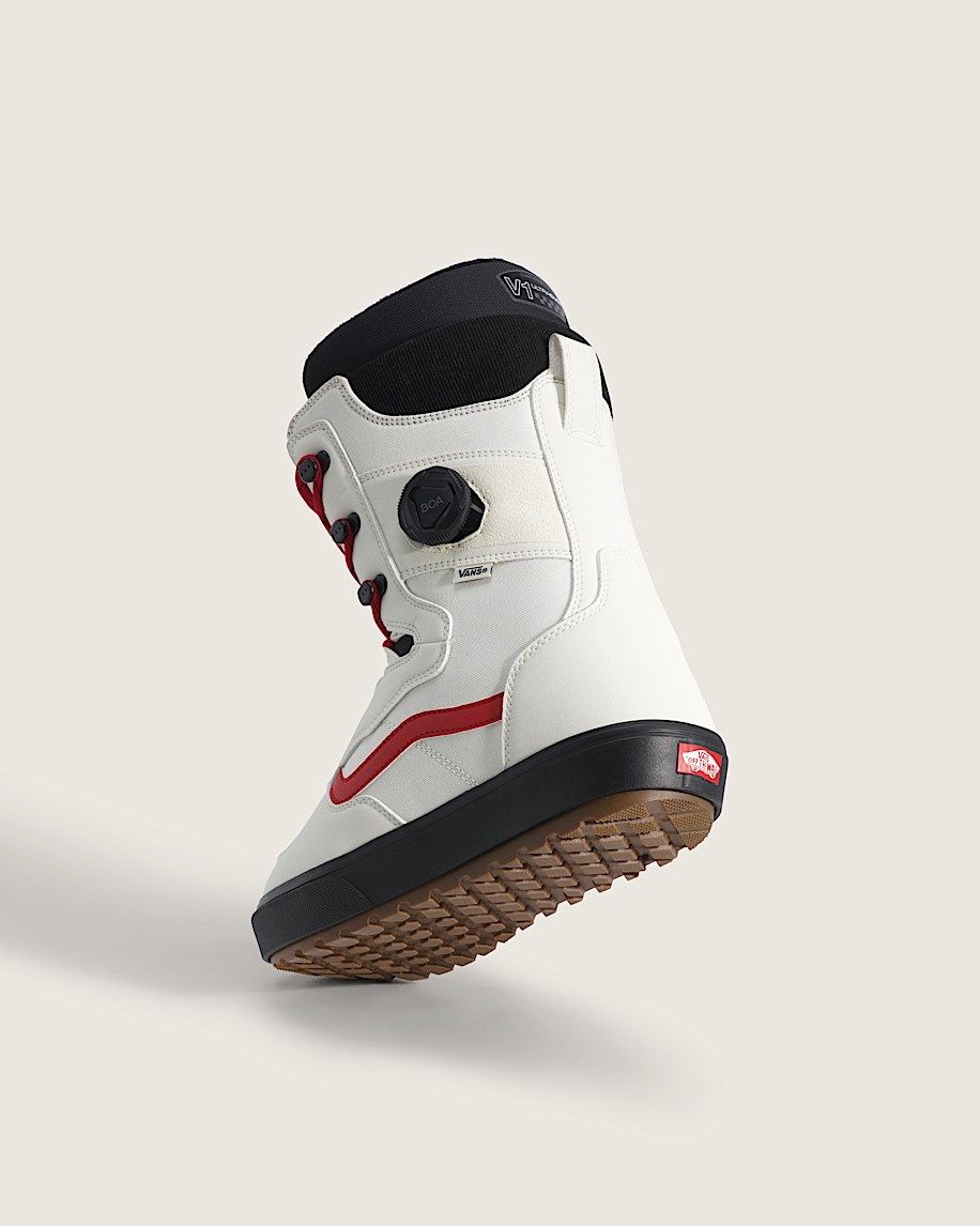 Invado OG Snowboard Boot VANS Marshmallow White  Racing Red ALT3