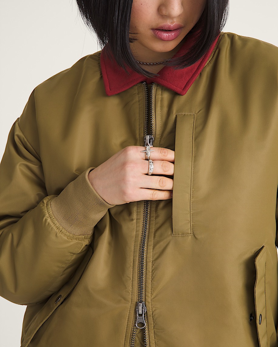 Bomber Jacket VANS Olive Brown ALT5