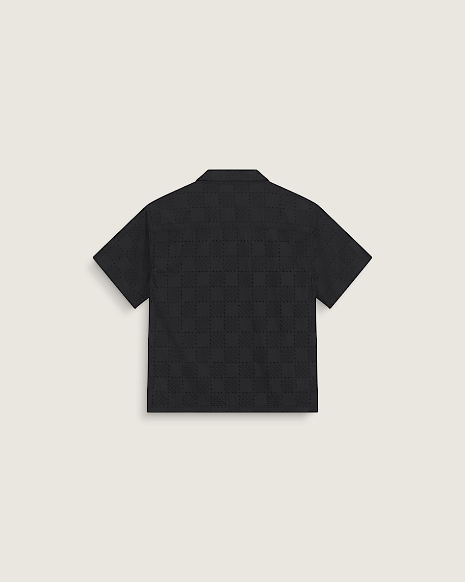 Kids Wayside Eyelit Shirt VANS Black ALT1