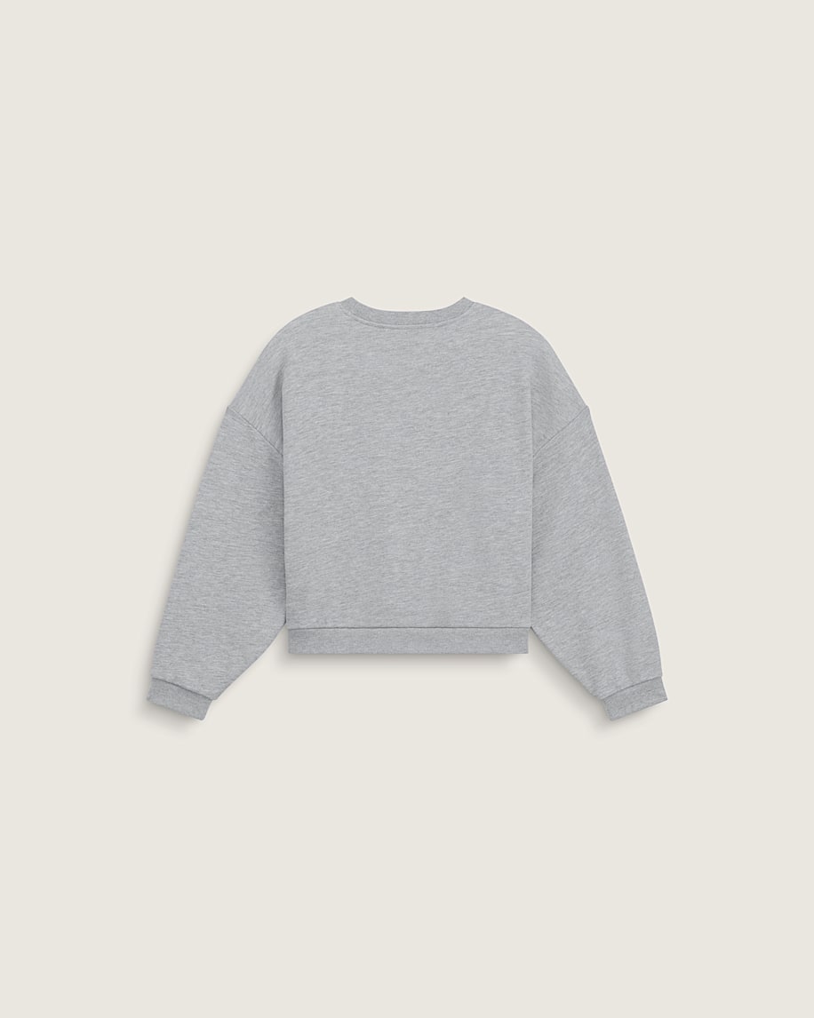 Kids Kohana Slouchy Crew Sweatshirt VANS Cement Heather Grey ALT1