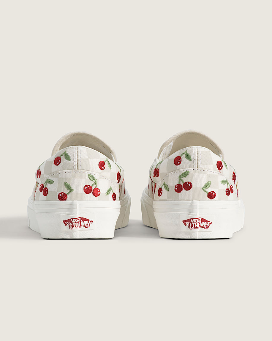 Classic SlipOn Checkerboard Shoe VANS Checkerboard Turtledove White  Marshmallow White ALT3